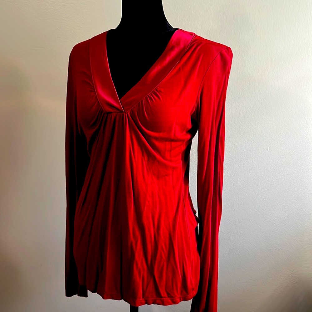 Inc silk vneck